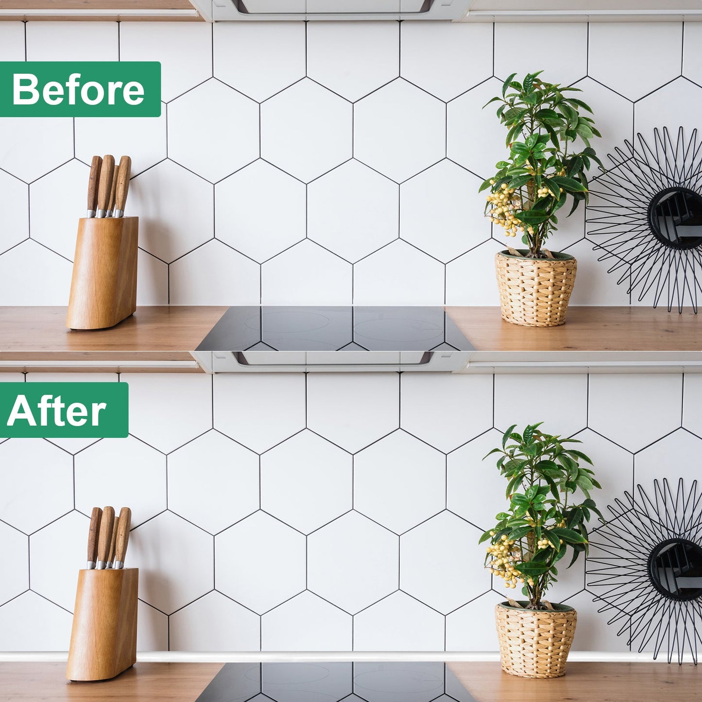 White Peel and Stick Tile Edge Trim Roll Pack