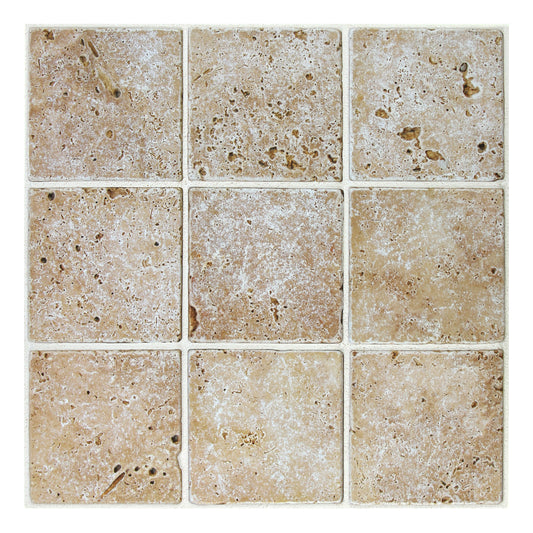 3D Rock Stone Square Wall Panels Peel and Stick