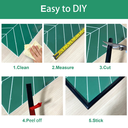 Black Peel and Stick Tile Edge Trim Roll Pack