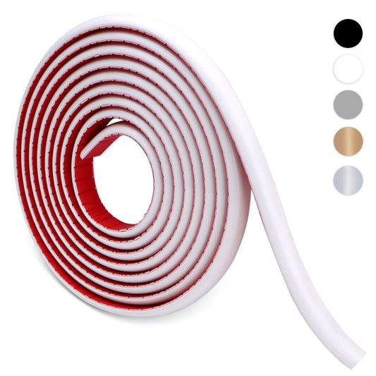 White Peel and Stick Tile Edge Trim Roll Pack