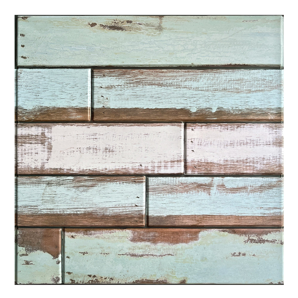 3D Vintage Green Shiplap Wood Wall Panels Peel and Stick