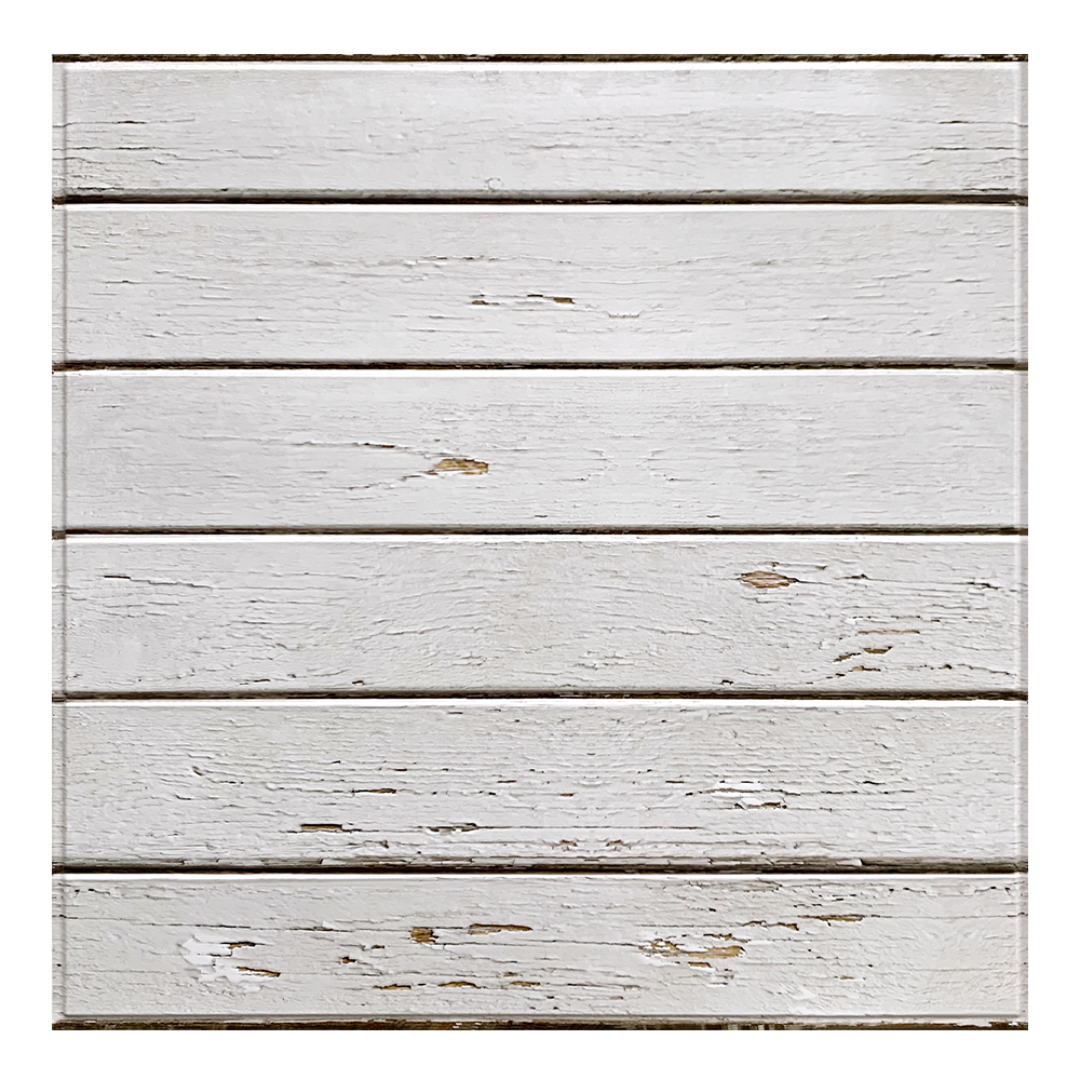 3D White Wood Grain Wall Panels Peel and Stick