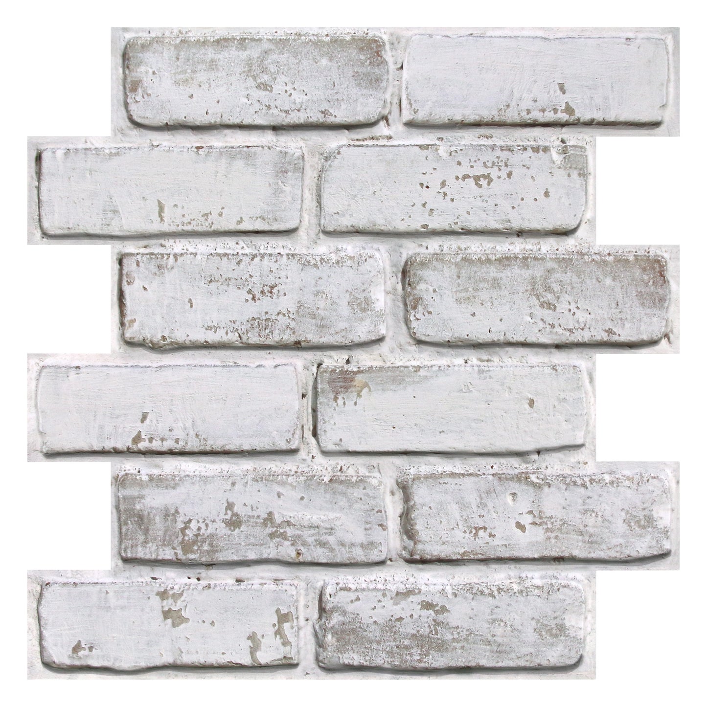 3D Lavender Gray Whitewash Brick Wall Panels Peel and Stick