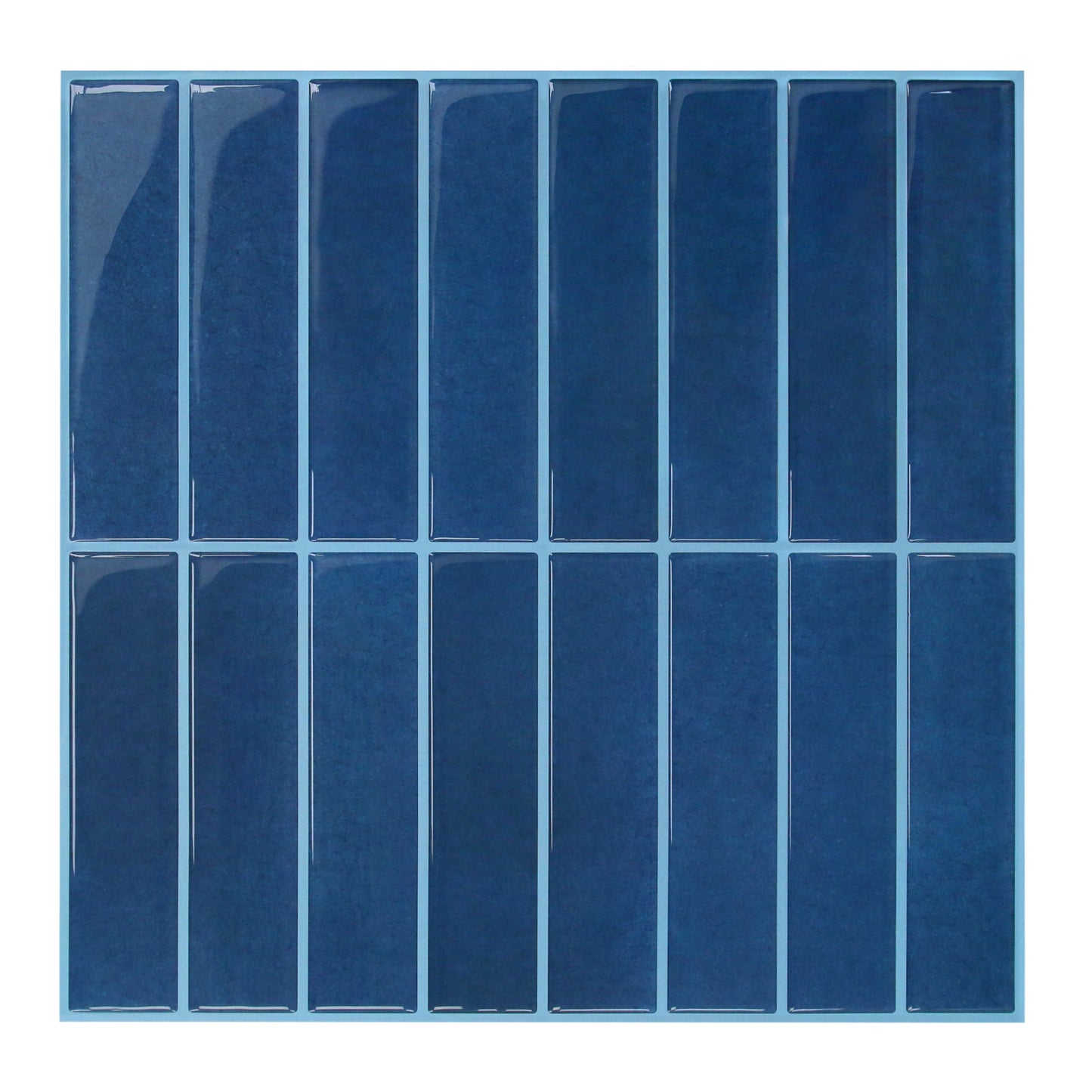 Linear Tile Peel and Stick Backsplash - Dark Blue