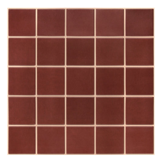 3D Red Square Wall Panels Peel and Stick