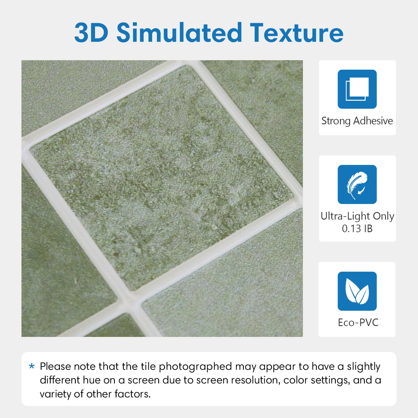 3D Olive Green Square Wall Panels Peel and Stick