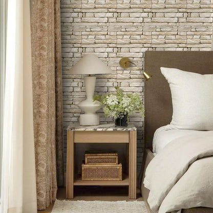 3D Stacked Stone Wall Panels Peel and Stick