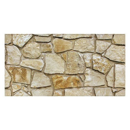 3D Brown Fieldstone Extra Large Wall Panels Peel and Stick