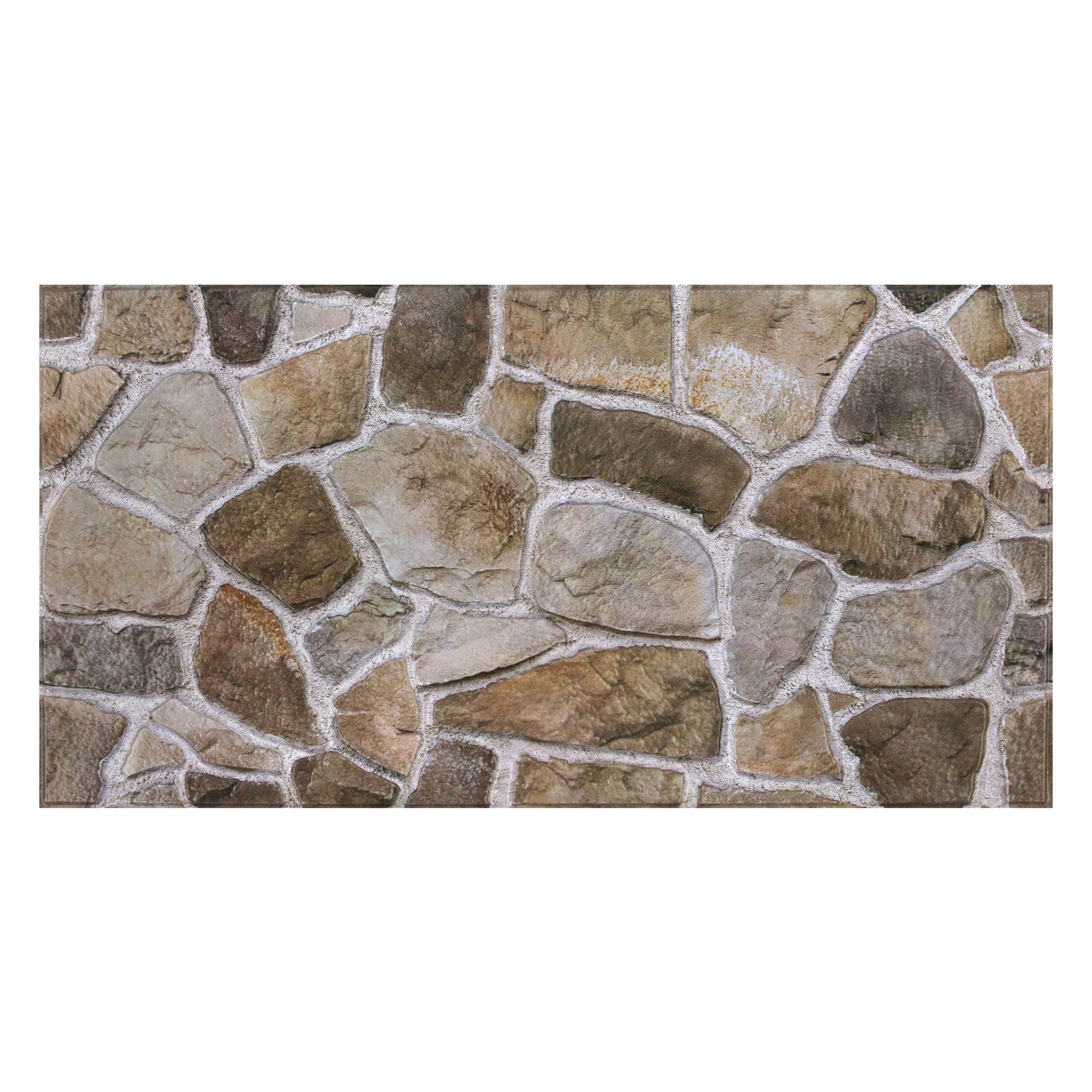 3D Rustic Stone Extra Large Wall Panels Peel and Stick