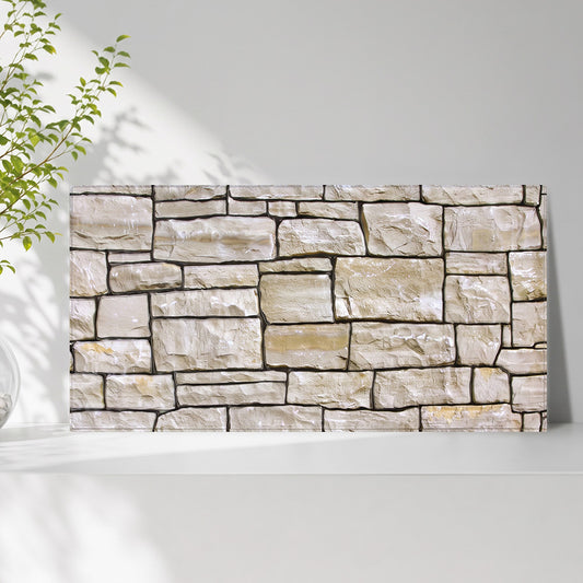 3D Stacked Stone Extra Large Wall Panels Peel and Stick