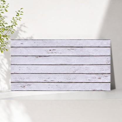 3D White Wood Grain Extra Large Wall Panels Peel and Stick