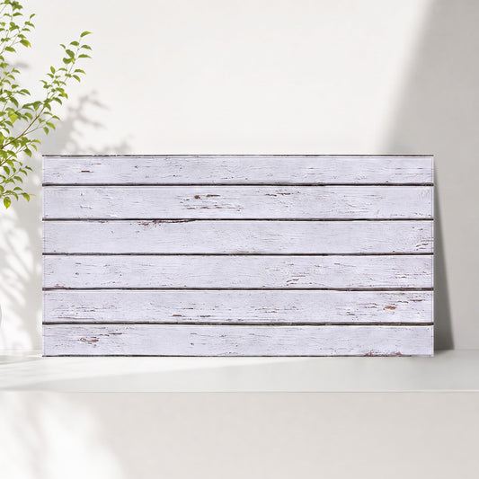 3D White Wood Grain Extra Large Wall Panels Peel and Stick