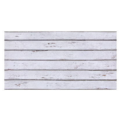 3D White Wood Grain Extra Large Wall Panels Peel and Stick