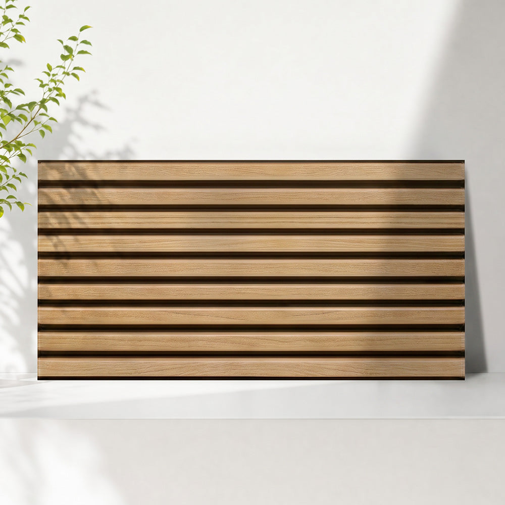 3D Slat Wood Extra Large Wall Panels Peel and Stick