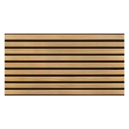 3D Slat Wood Extra Large Wall Panels Peel and Stick