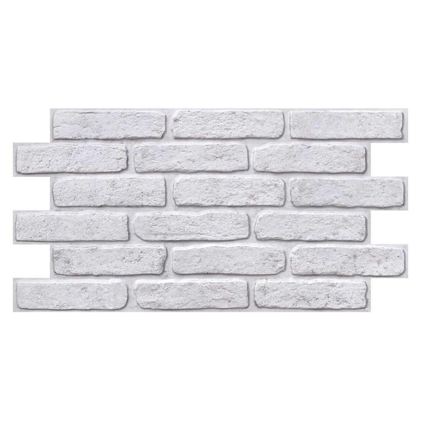 3D Vintage White Brick Extra Large Wall Panels Peel and Stick