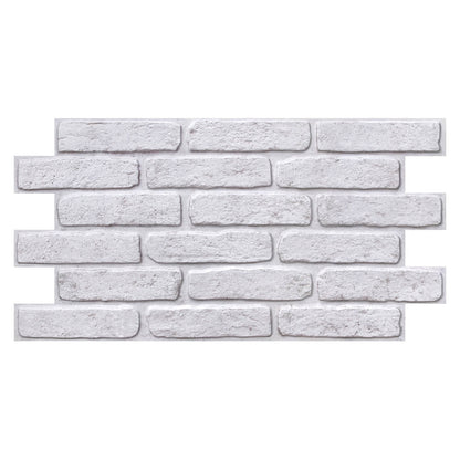 3D Vintage White Brick Extra Large Wall Panels Peel and Stick