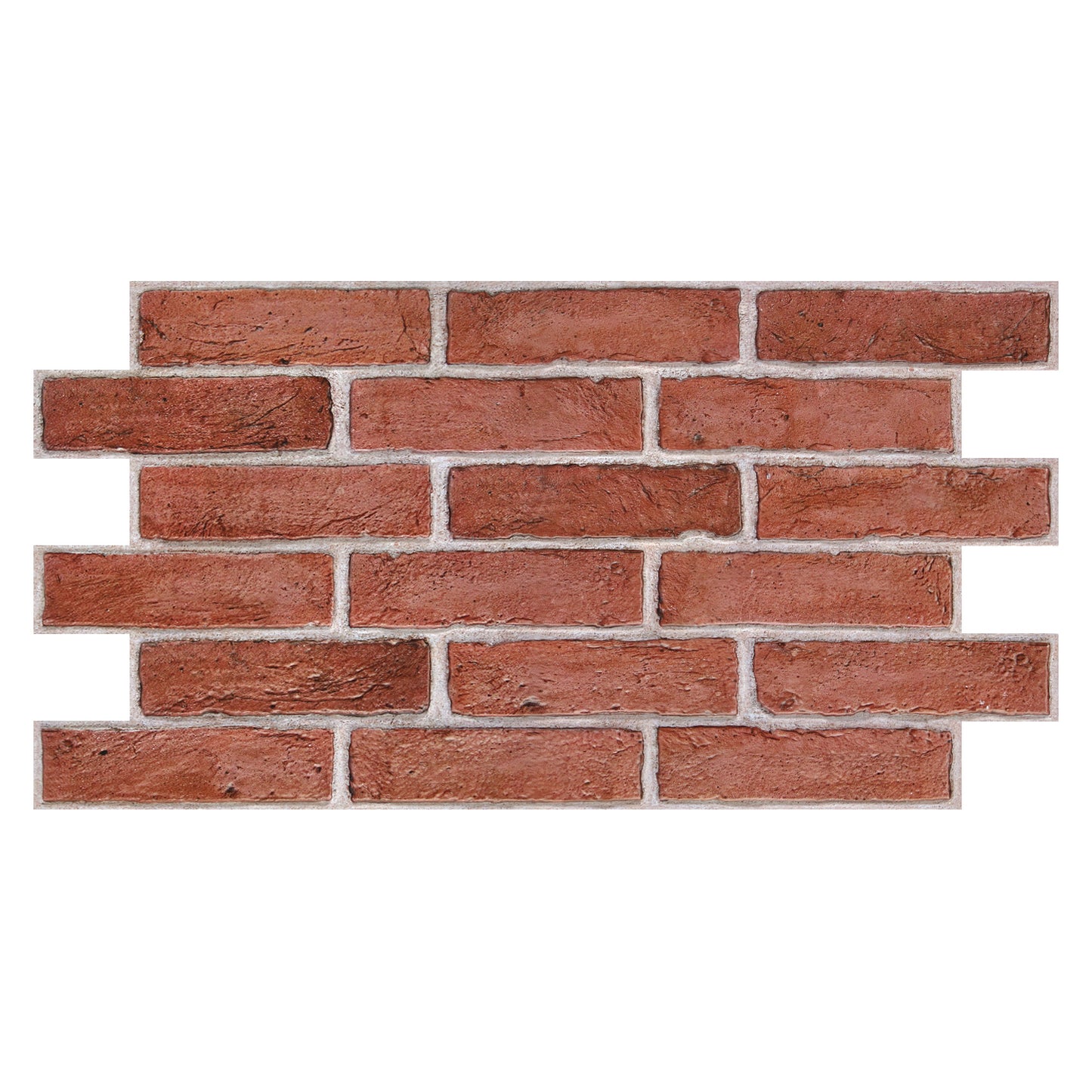 3D Classic Red Brick Extra Large Wall Panels Peel and Stick