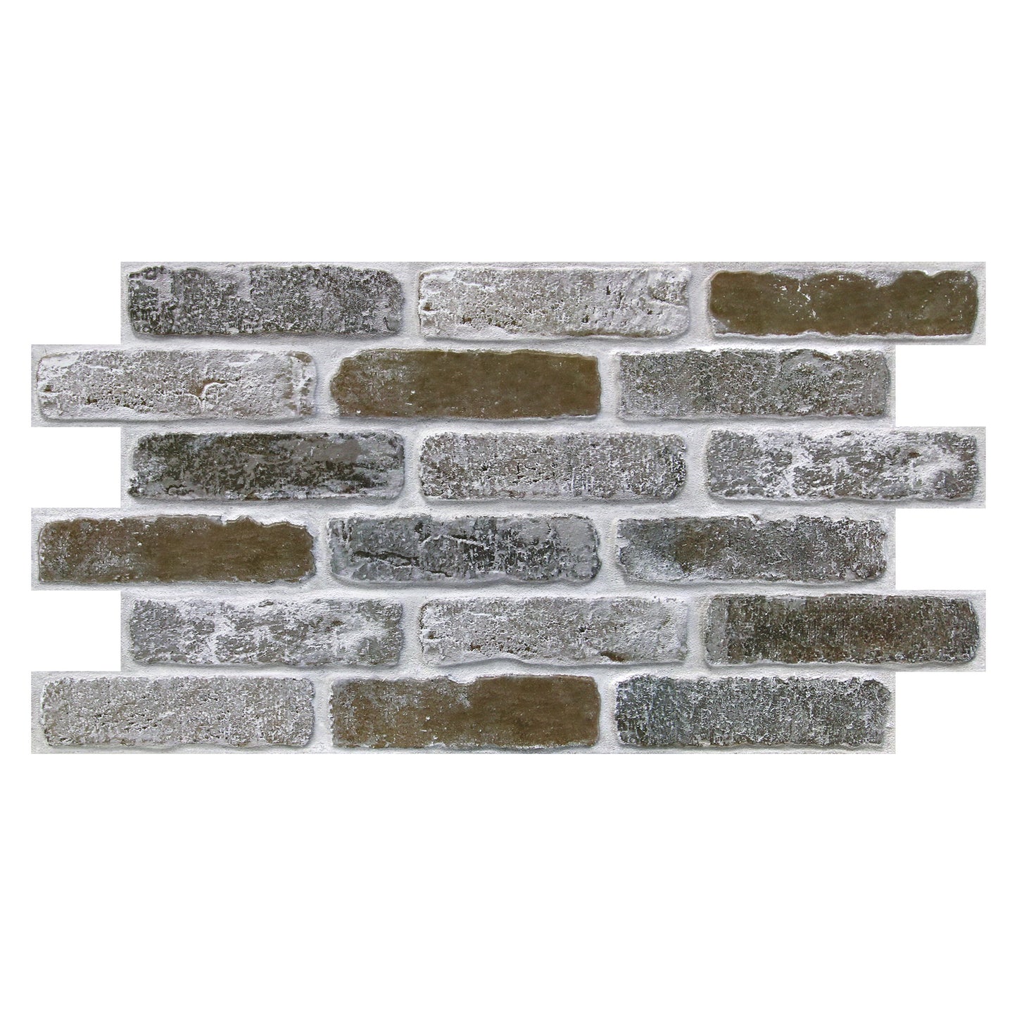 3D Rust Brick Extra Large Wall Panels Peel and Stick