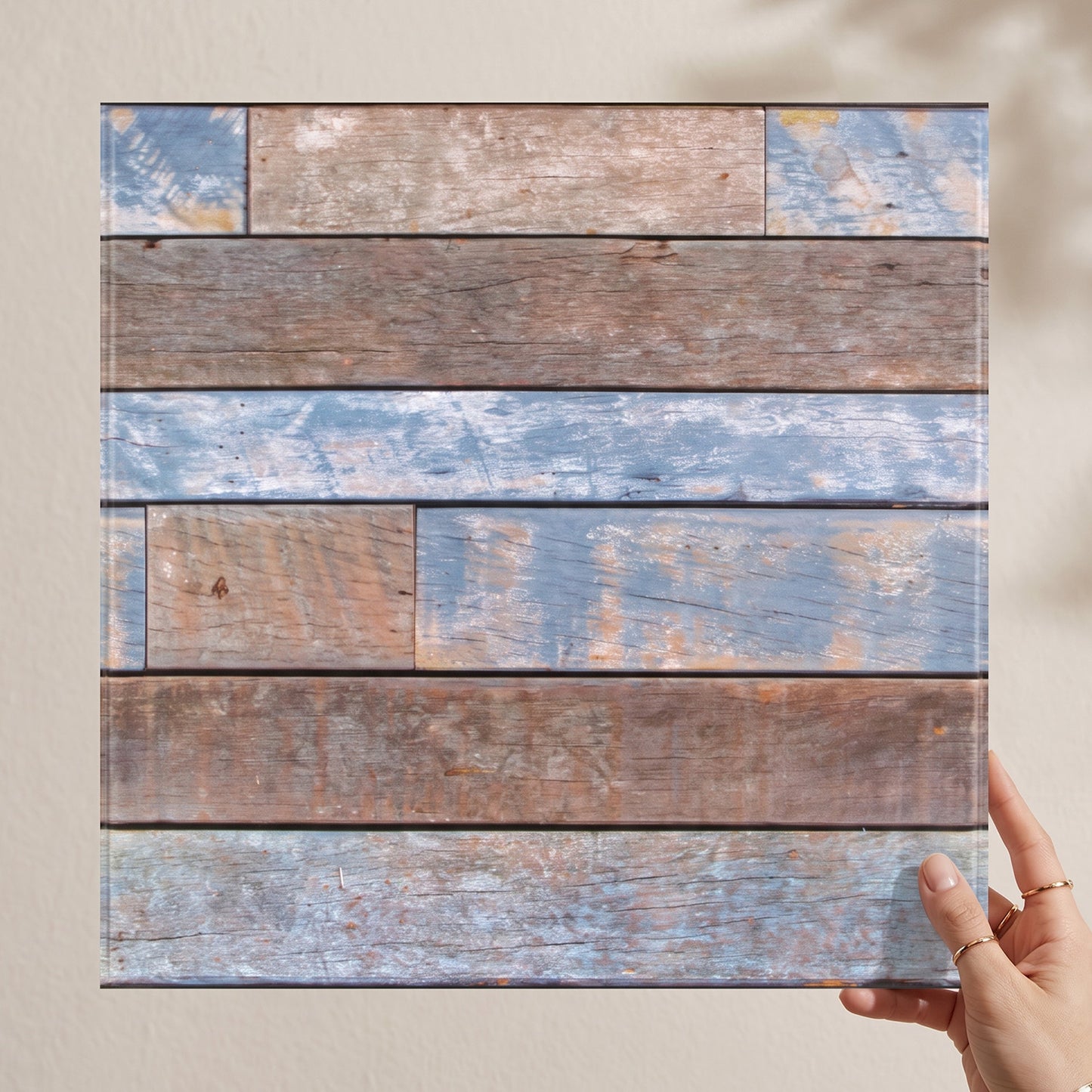 3D Rustic Reclaimed Wood Wall Panels Peel and Stick