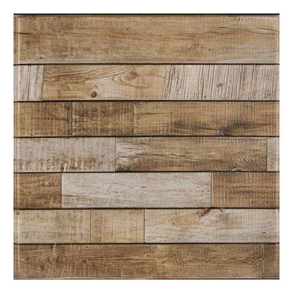3D Rustic Brown Wood Wall Panels Peel and Stick