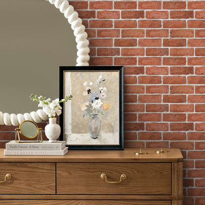3D Classic Red Brick Wall Panels Peel and Stick