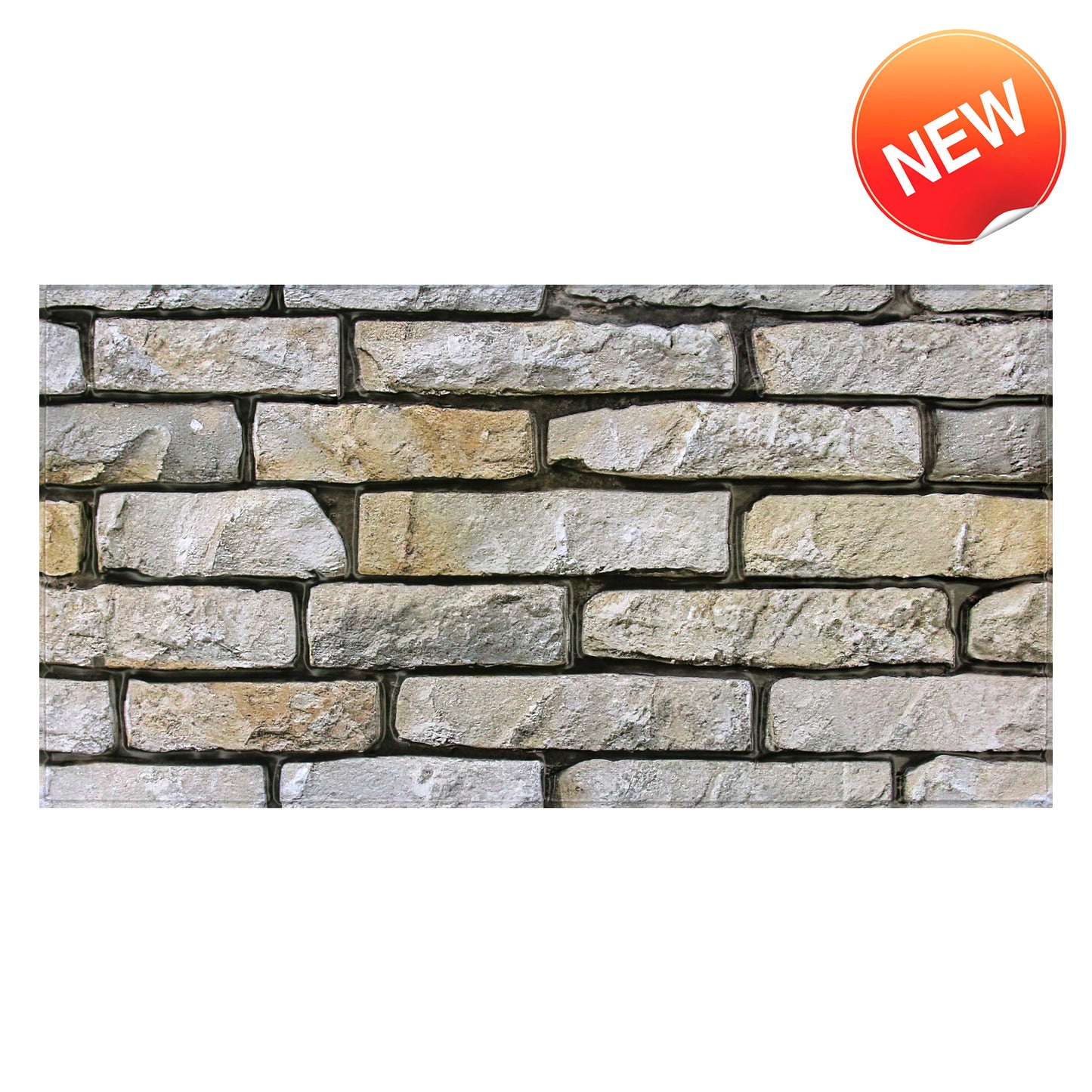 3D Drystack Stone Extra Large Wall Panels Peel and Stick