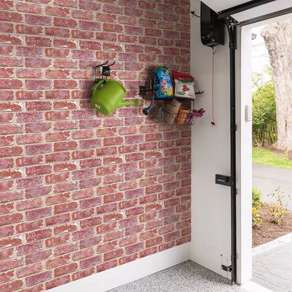 3D Old Red Rustic Brick Wall Panels Peel and Stick