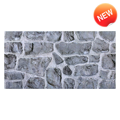 3D Retro Faux Stone Extra Large Wall Panels Peel and Stick