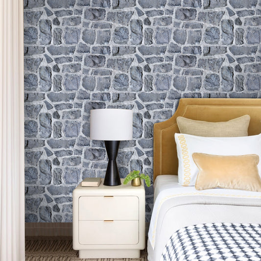 3D Retro Faux Stone Extra Large Wall Panels Peel and Stick