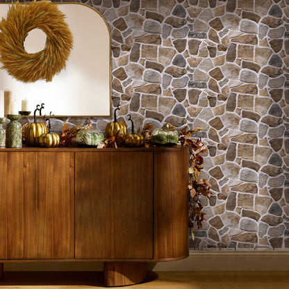 3D Rustic Stone Extra Large Wall Panels Peel and Stick