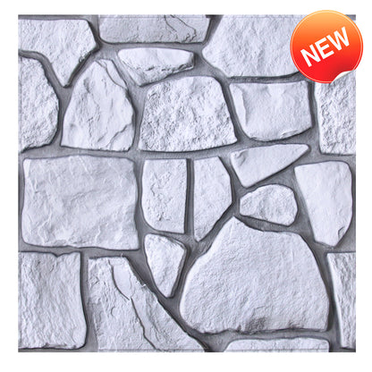 3D Sierra Sand Gray Limestone Wall Panels Peel and Stick