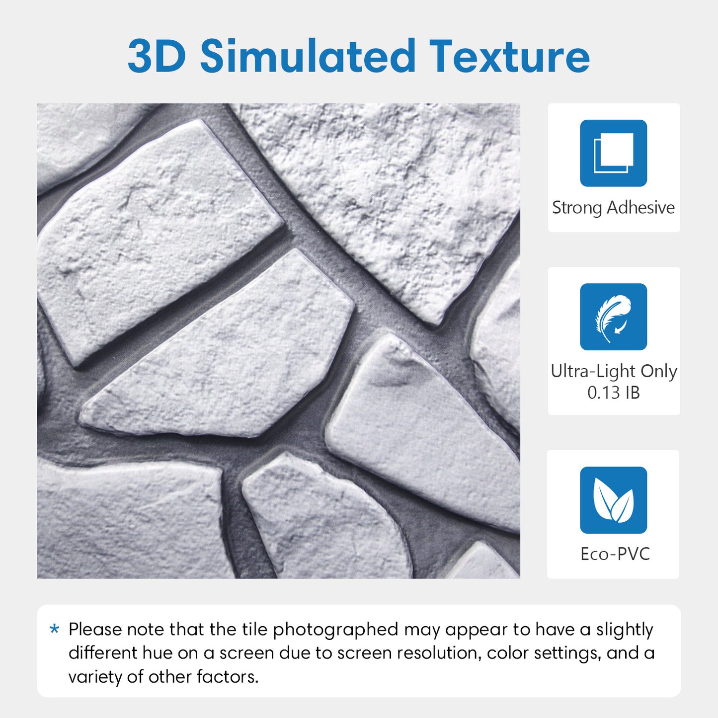 3D Sierra Sand Gray Limestone Wall Panels Peel and Stick