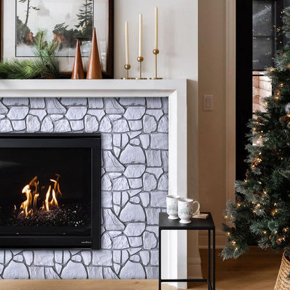 3D Sierra Sand Gray Limestone Wall Panels Peel and Stick