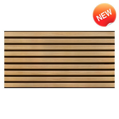 3D Slat Wood Extra Large Wall Panels Peel and Stick