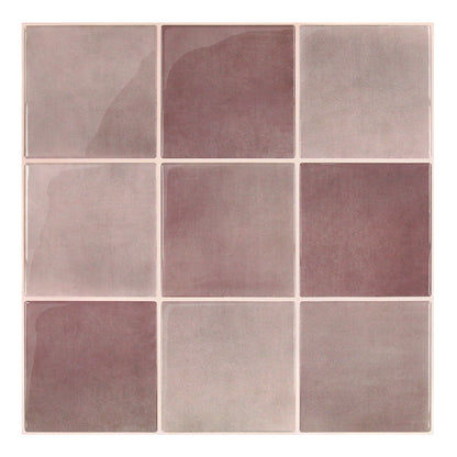 Square tiles with a mottled brown and gray pattern on a white background