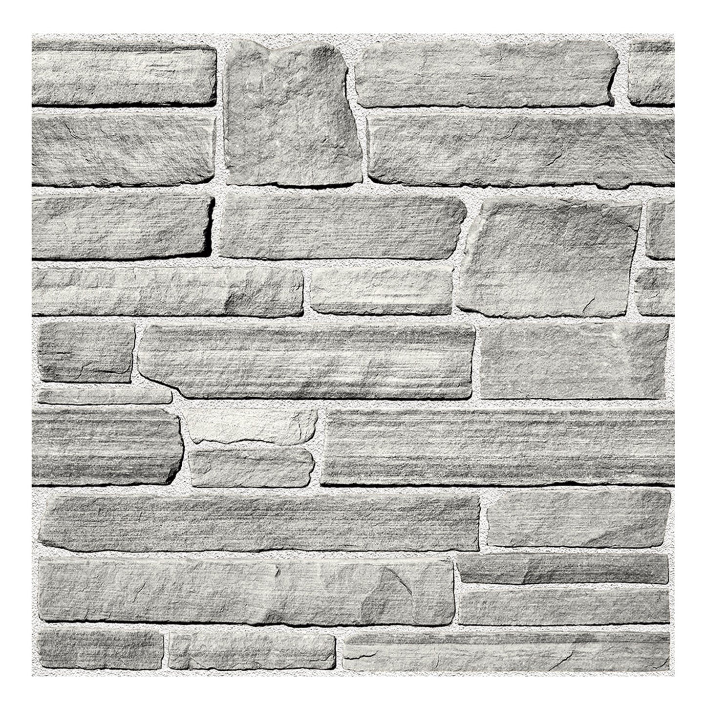 3D Grey Stone Wall Panels Peel and Stick