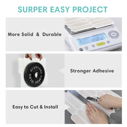 Fish Scale Peel and Stick Backsplash - Toledo Cream Thicker Design