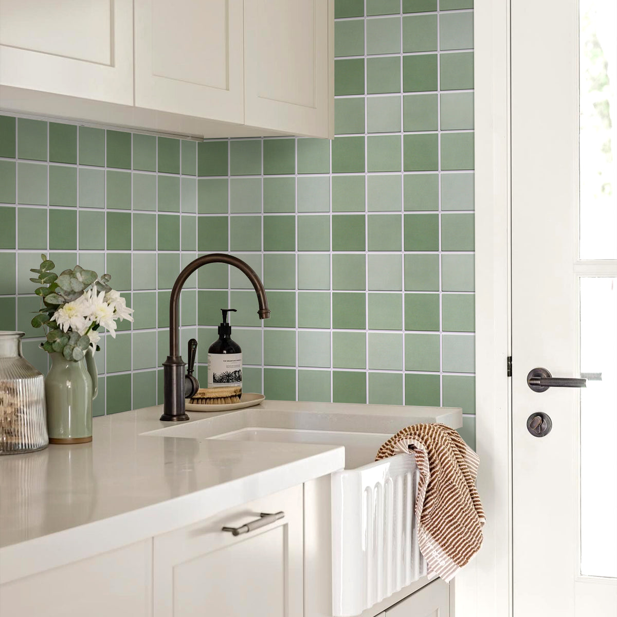 Olive_Green_Square_Wall_Panels_Peel_And_Stick_comstickc