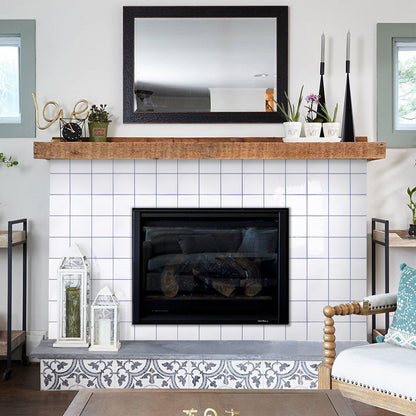 Square Peel and Stick Backsplash - White and Grey Thicker Design